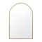 Flash Furniture Mila 20in x 30in Arched Metal Framed Wall Mirror, Gold HMHD-23M006YBN-GLD-GG - alternate 9